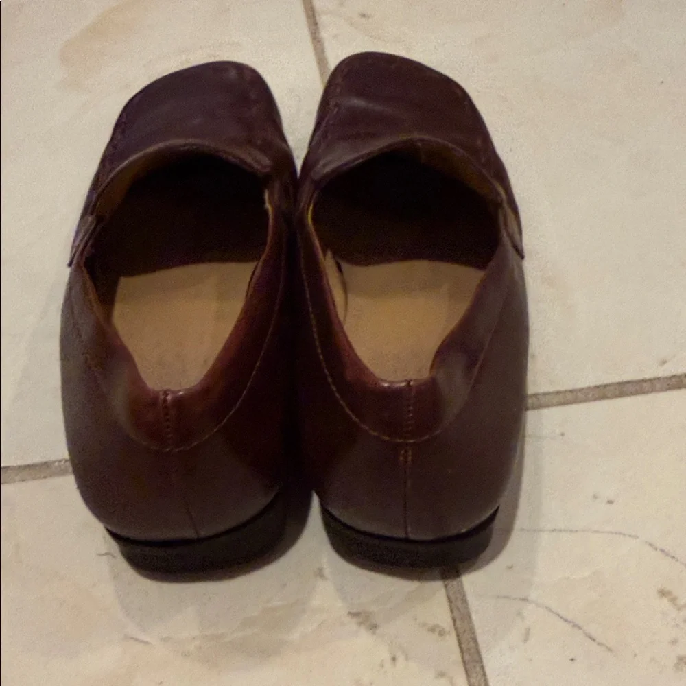 Franco Sarto Women’s Brown Leather Penny Loafers Size 8 - Picture 3 of 4